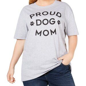 Love Tribe Womens Plus Size Proud Dog Mom T-Shirt Size 1X